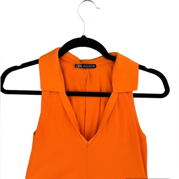 Zara Ribbed Collar skater dress - Picture 5 of 6